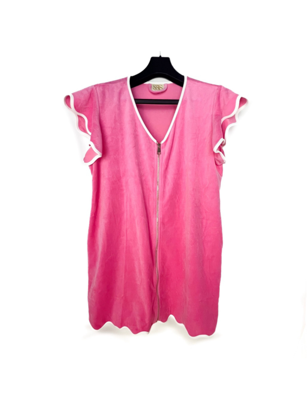 SSYS the label hot pink get ready robe swim beach coverup w pockets Sz XXL
